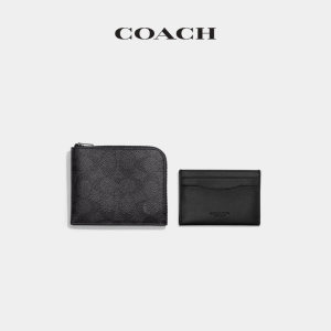 COACH/蔻驰男士经典标志三用式拉链钱包