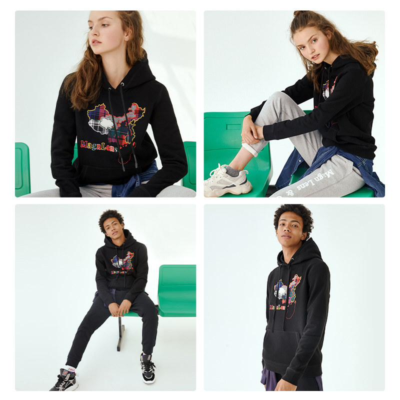 magnlens地图连帽潮ins薄款卫衣 magnlens卫衣/绒衫