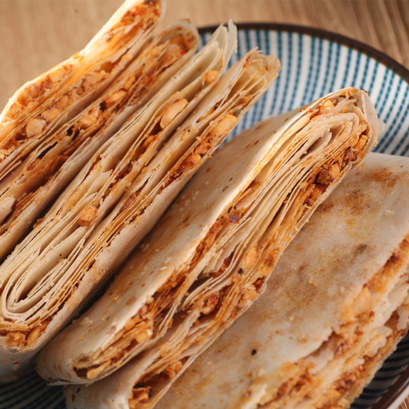 山东煎饼6包礼袋装曲阜香酥煎饼农家手工特产花生夹馅咸煎饼送礼,淘宝优惠券,粉丝福利购,淘宝优惠卷