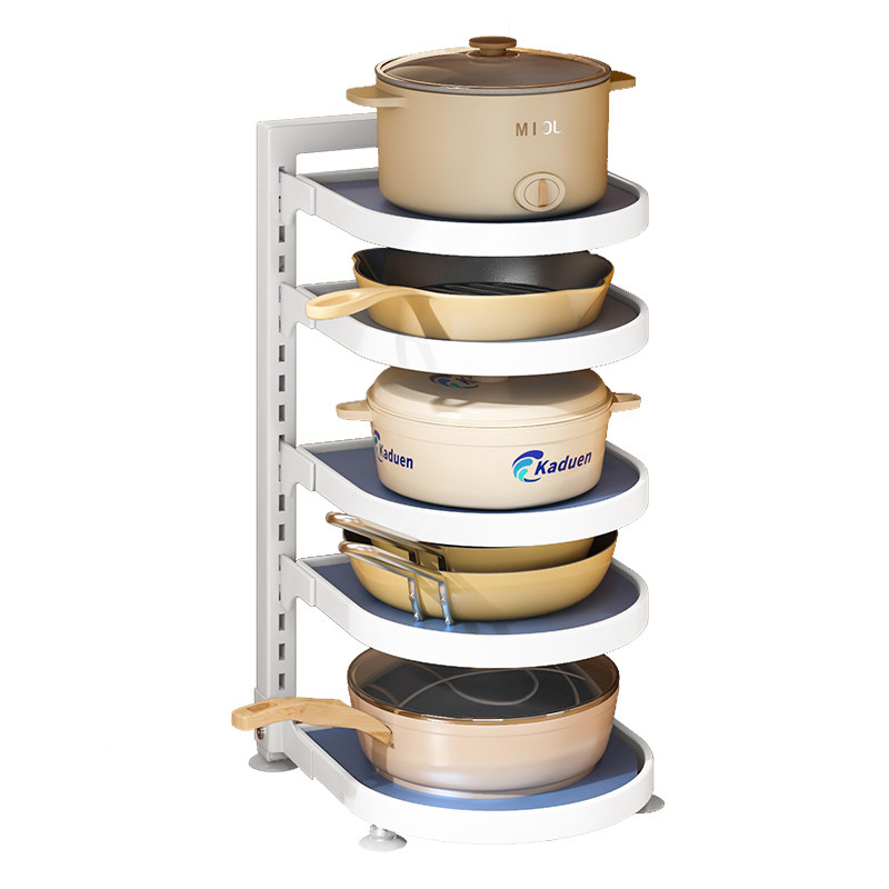 厨房家用多层放锅架橱柜内下锅架子 卡度恩厨房置物架/角架