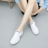 意中飞 Обувь, современные белые спортивные танцующие туфли, из натуральной кожи, мягкая подошва