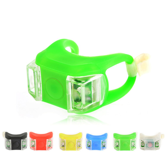 Bicycle light, frog light, children's scooter, silicone warning headlight, balance car, night riding taillight, mountain bike equipment