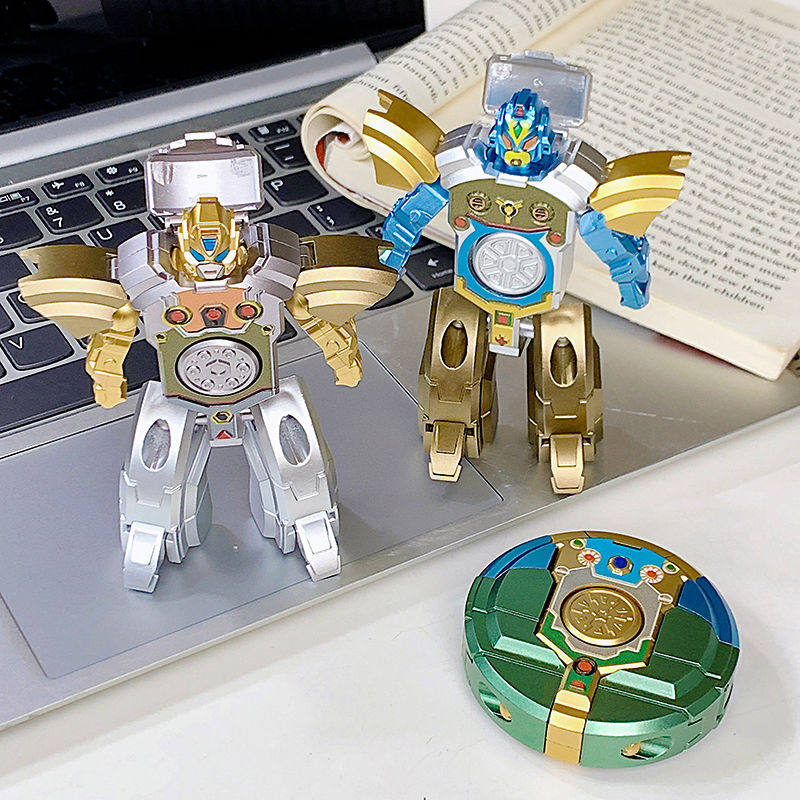 新款变形机器人指尖陀螺手指旋转变形二合一男孩解压神器玩具礼物,淘宝优惠券,粉丝福利购,淘宝优惠卷
