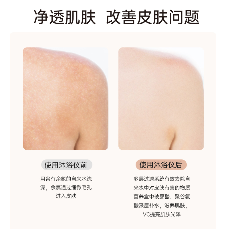 Aiwator爱尔沃德活水沐浴仪滤芯*1 保湿VC美肤家用除氯过滤器