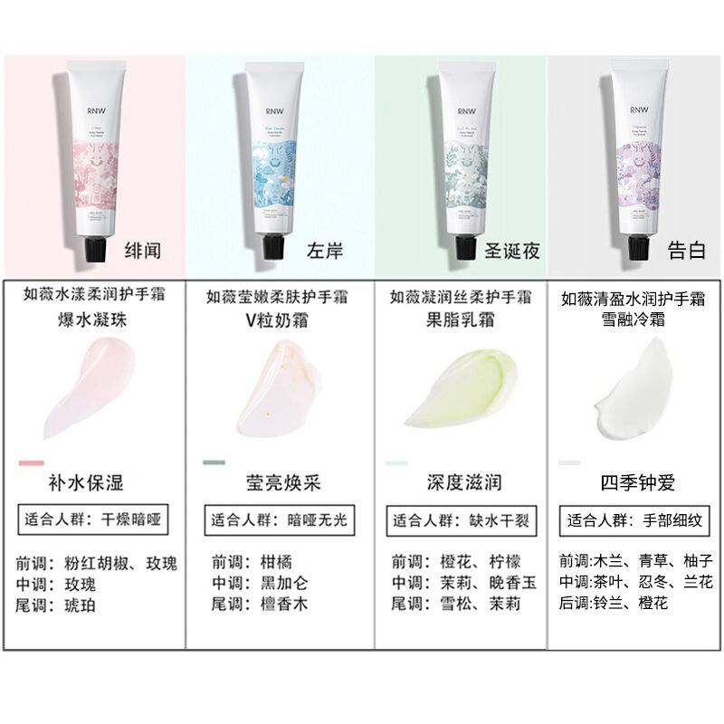 rnw秋冬官方旗舰店正品油腻护手霜 RNW如薇护手霜