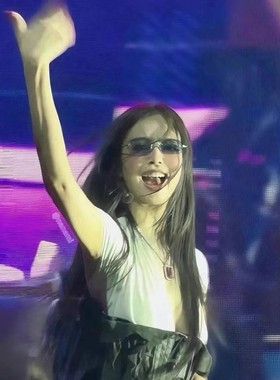 顶版jennie墨镜蓝色镜片男女太阳眼镜无框复古欧美小圆框防紫外线