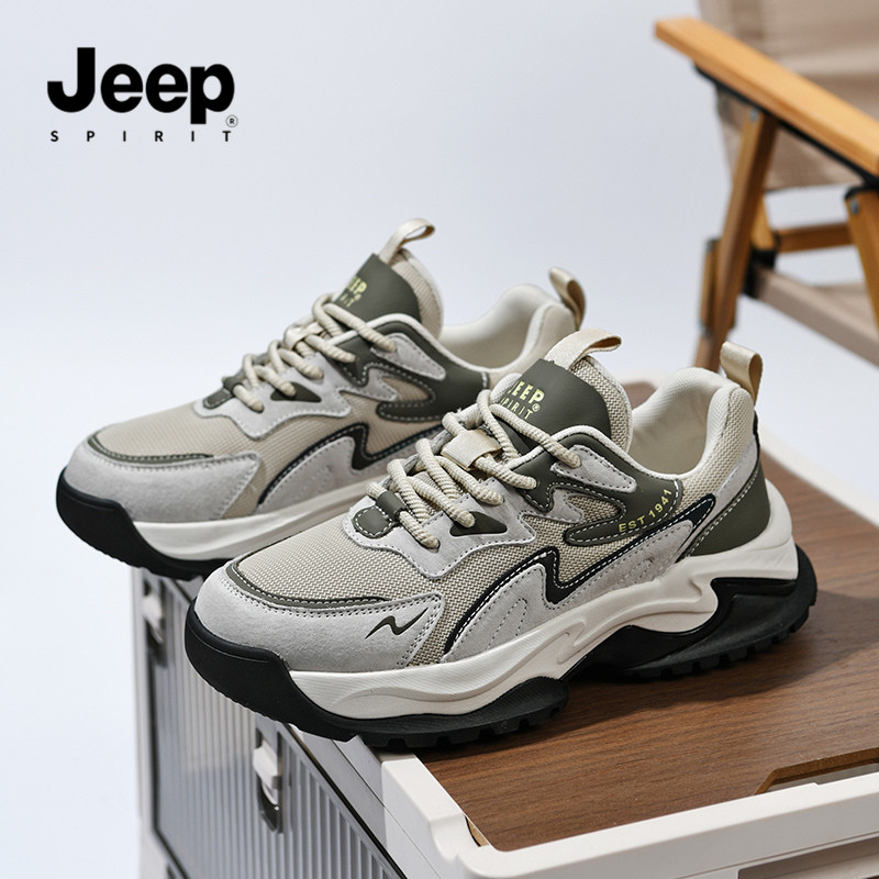 jeepspirit男鞋复古运动休闲鞋男2026春季新款男士时尚登山鞋男款,淘宝优惠券,粉丝福利购,淘宝优惠卷
