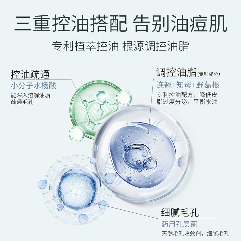 NCCU氨基酸控油洗面奶深层清洁毛孔洗卸二合一去黑头闭口洁面乳