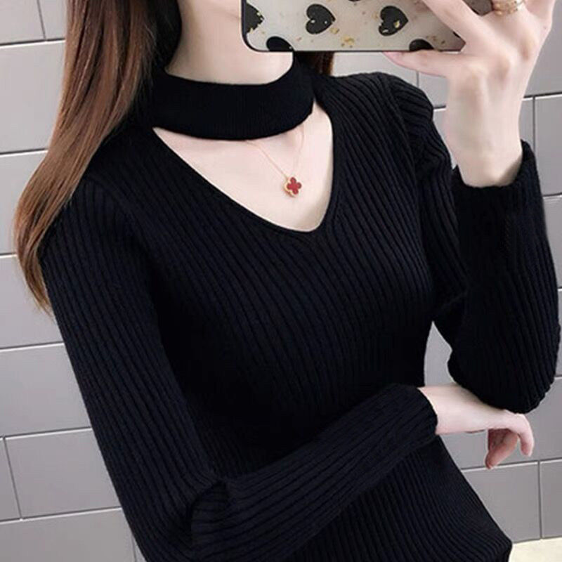 欧货V领镂空打底衫女秋冬内搭修身绿色毛衣洋派2025年新款针织衫,淘宝优惠券,粉丝福利购,淘宝优惠卷