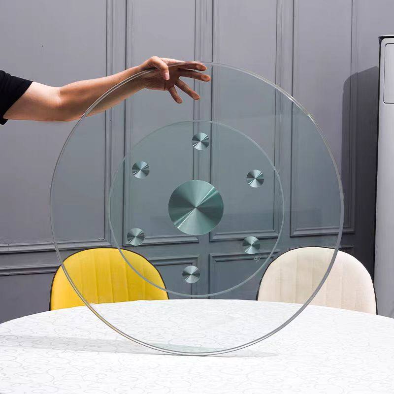 餐桌转盘钢化玻璃酒店大圆桌转盘餐桌旋转圆盘加厚旋转圆桌面家用,淘宝优惠券,粉丝福利购,淘宝优惠卷