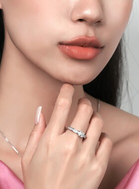 【生日礼物】APM Monaco微镶方形晶钻戒指情侣对戒送女友生日礼物