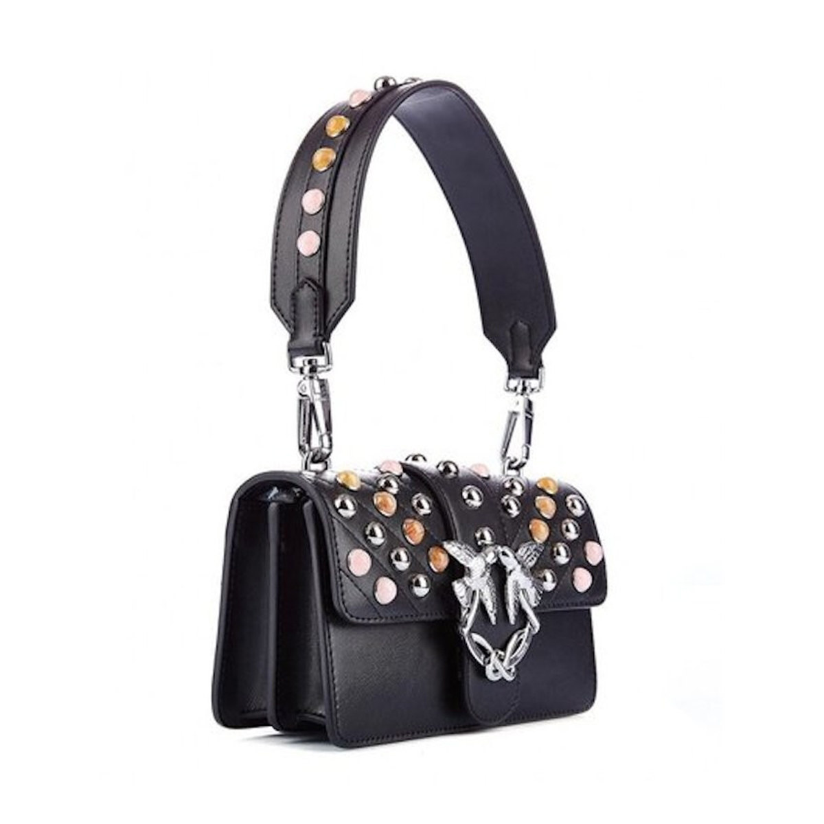 pinko 19秋冬新款镶嵌珍珠包小羊皮 KELLYBO海外女士包袋