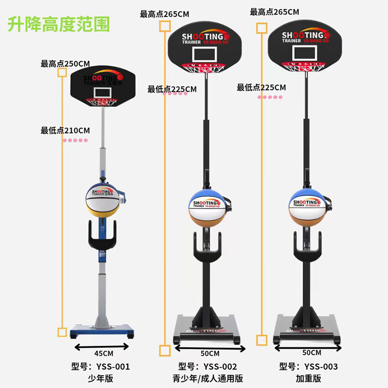 标准篮投篮姿势矫正练器投篮训练篮球训练辅助训器材球投篮机球馆 - 图3