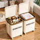 Clothes storage box household flip large capacity with pulley