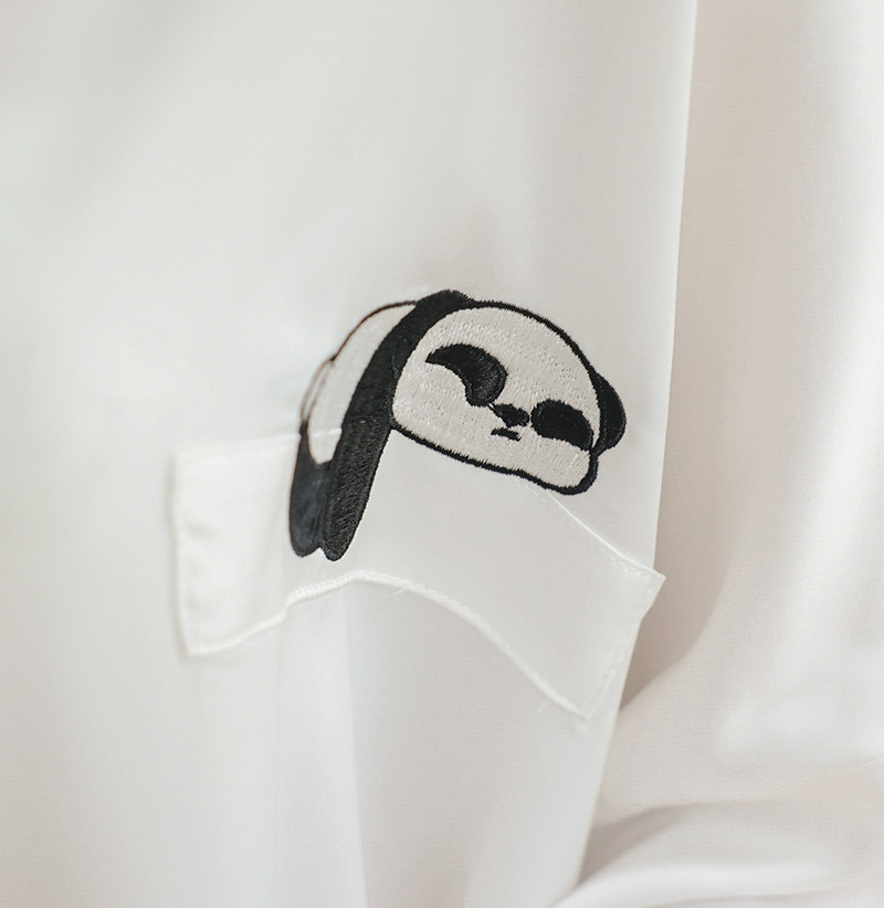 2022年春秋季冰丝性感长袖丝绸睡裙 碧绒睡裙