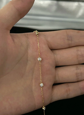 OBD培育钻石泡泡钻手链925银手环