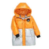 Детский пуховик, длинный костюм мальчика цветочника, коллекция 2023, в западном стиле, средней длины, увеличенная толщина, подходит для подростков