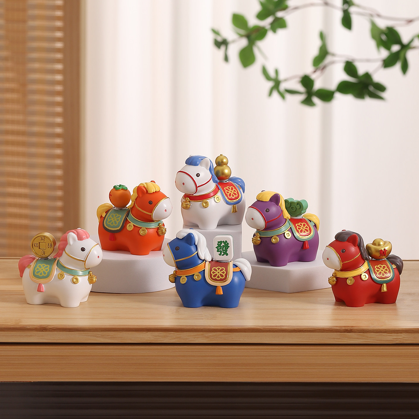 马上有好运马年吉祥物桌面小摆件办公室工位招财装饰公司年会礼物,淘宝优惠券,粉丝福利购,淘宝优惠卷