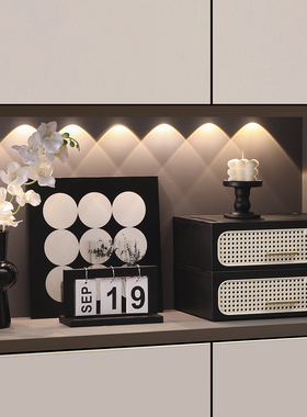 简约现代玄关装饰画摆件入户客厅桌面电视柜高级感花瓶插花装饰品