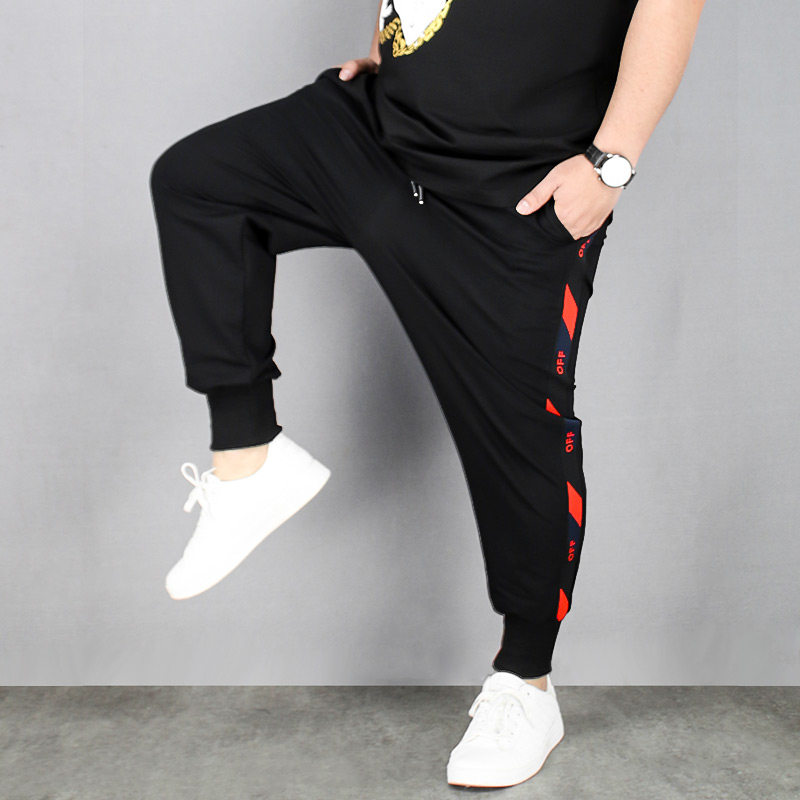 加大加肥宽松春秋季潮男弹力男裤子 潮驼伦休闲裤