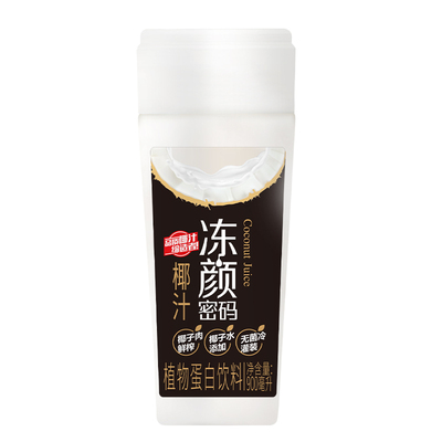 冻颜密码生榨椰汁900ml*2瓶装整箱椰子汁椰子水椰奶植物蛋白饮料