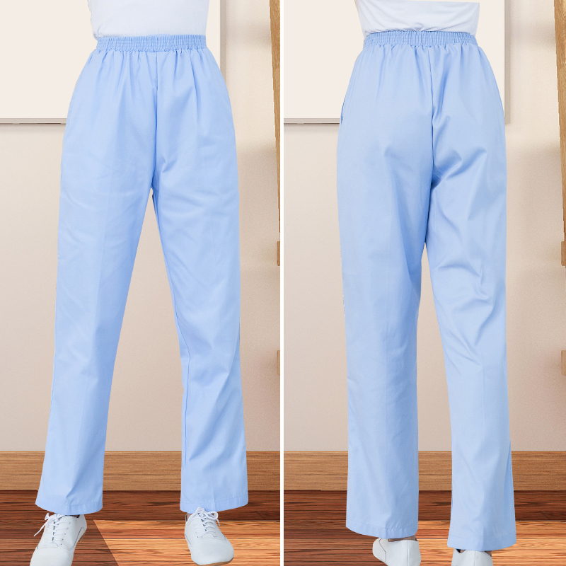 尖狮白色工作裤夏款弹力护士裤子 尖狮医护制服