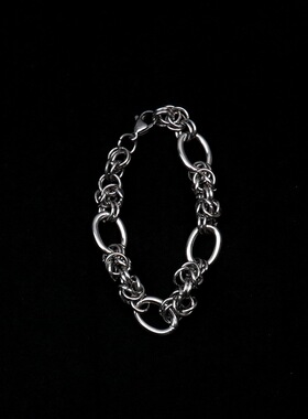 Gram Atom*钛钢冷淡风不掉色多重圆环拼接手链嘻哈男女情侣款首饰