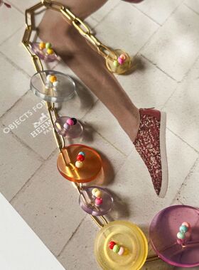 新款｜多巴胺彩扣子系列｜童趣个性独特设计项链颈链短款锁骨链森