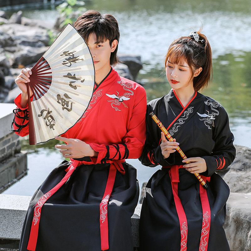 新款日常女中国风交领齐腰年会汉服 澳东秀民族服装/舞台装