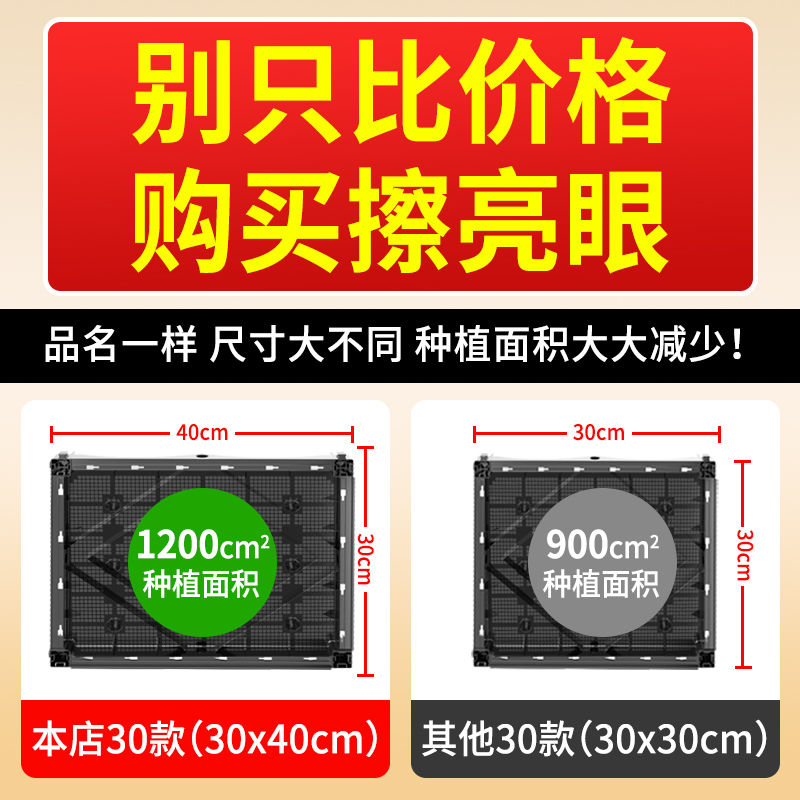 种菜神器家庭阳台种菜箱长方形花盆楼顶户外种菜盆塑料蔬菜种植箱-图3