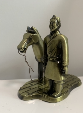 兵马俑小摆件陕西西安旅游纪念品特色工艺品出国礼品送老外金属