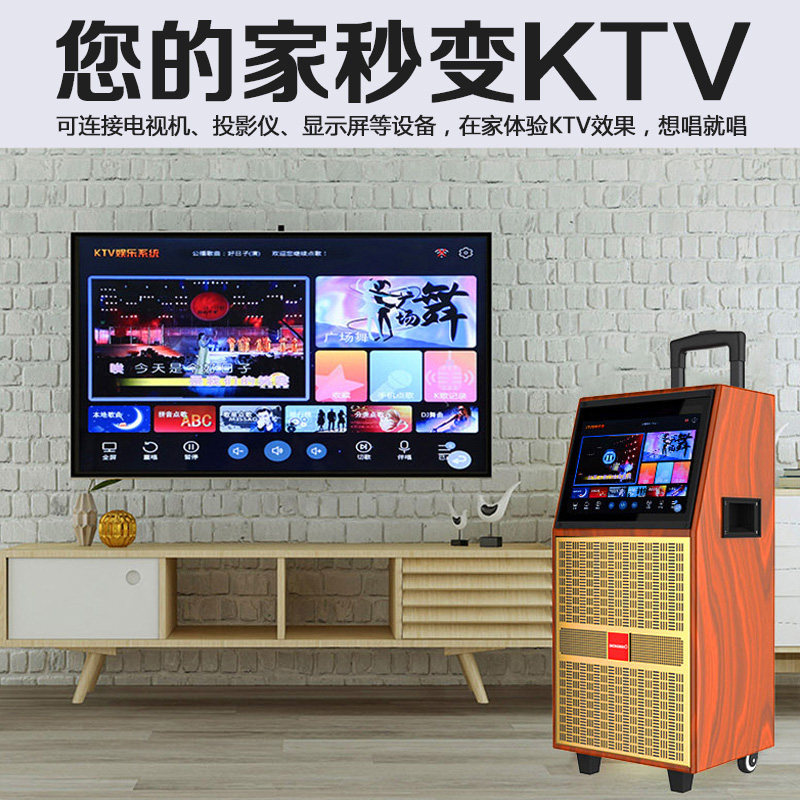 长虹卡拉ok一体机家庭ktv带播放器 长虹绿鱼KTV/卡拉OK音箱