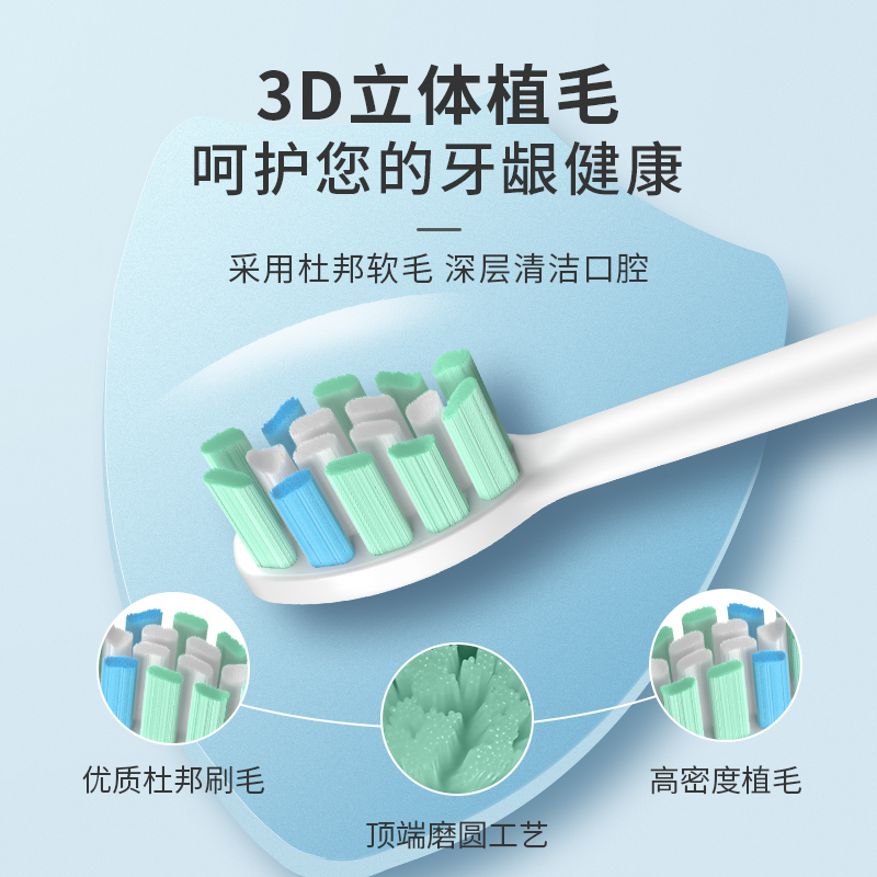 澳松适配Paul Frank/大嘴猴电动牙刷头替换通用博炫A6S+plusF艾优