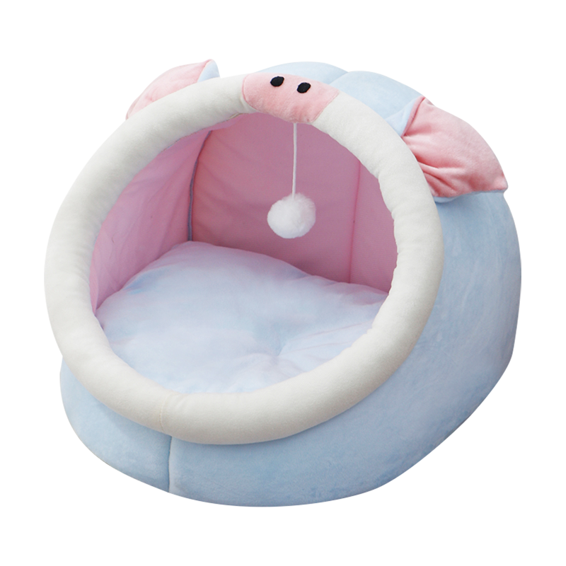 猫窝四季通用宠物猫房子冬季保暖半封闭式猫床冬天可拆洗网红猫屋,淘宝优惠券,粉丝福利购,淘宝优惠卷