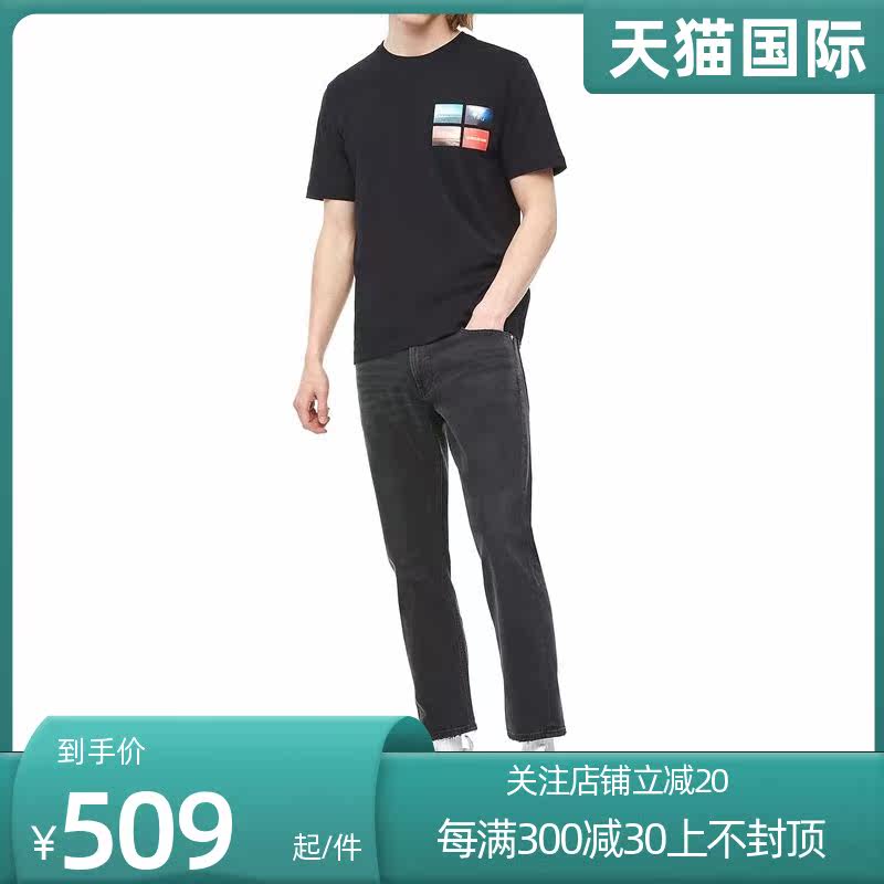 calvin klein男装休闲舒适短袖 FANTASIA海外运动T恤