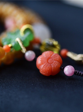 和田玉且末糖6mm108颗佛珠手链项