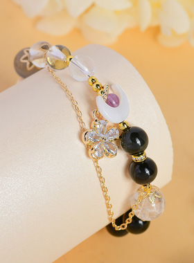 十二星座双子座水晶手链原创女士