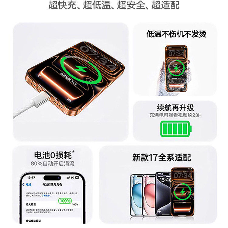 大额金币！适用苹果15/16双头C口编织快充线