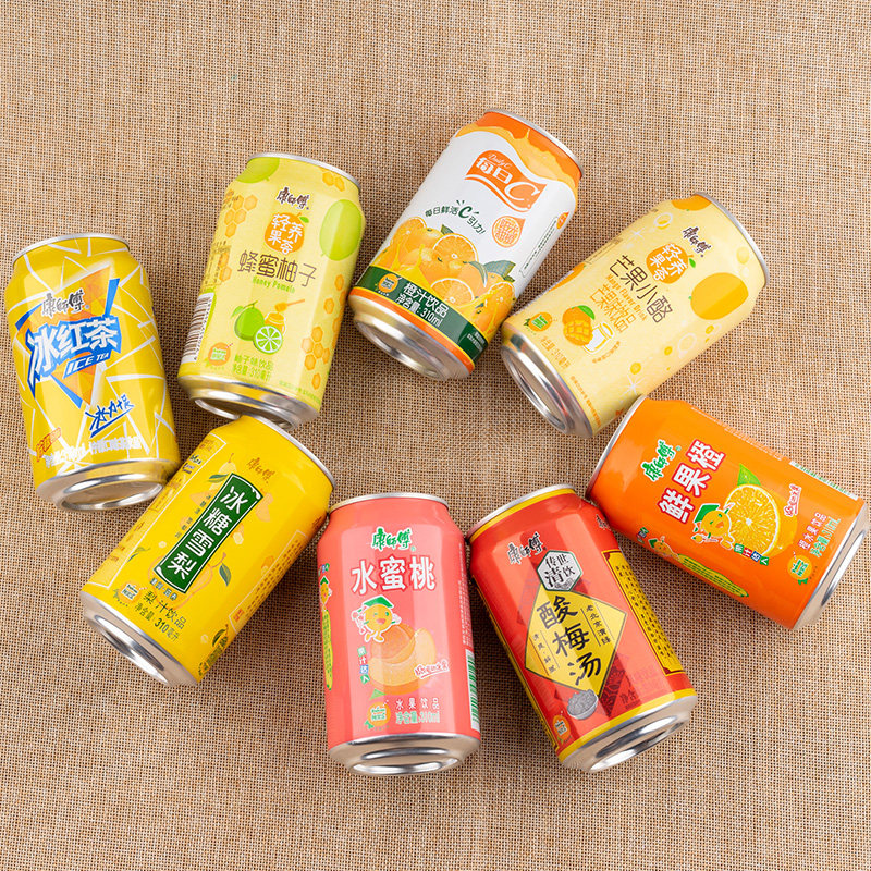 康师傅310ml*8罐柚子果味冰红茶 康辉正弘食品茶饮料