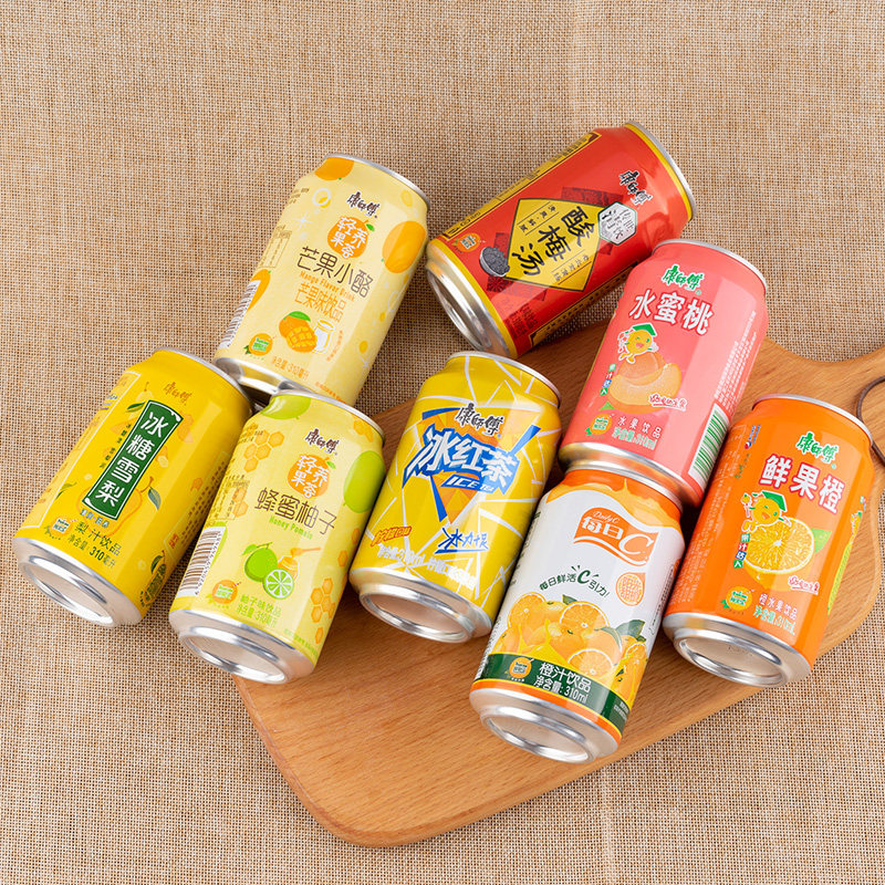 康师傅310ml*8罐柚子果味冰红茶 康辉正弘食品茶饮料