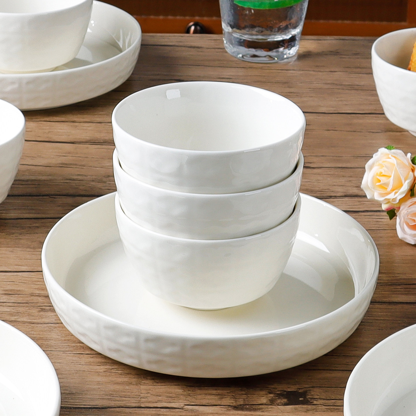 奶油风米饭碗特别好看的餐具小碗家用2026新款简约陶瓷吃饭碗套装,淘宝优惠券,粉丝福利购,淘宝优惠卷