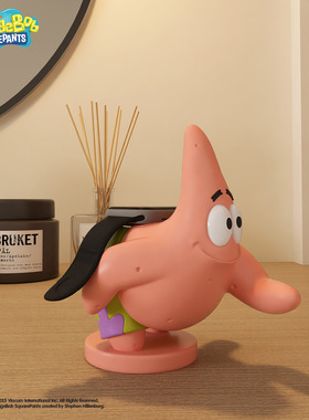 2025新款海绵宝宝周边适用于苹果S9手表充电磁吸支架卡通装饰摆件