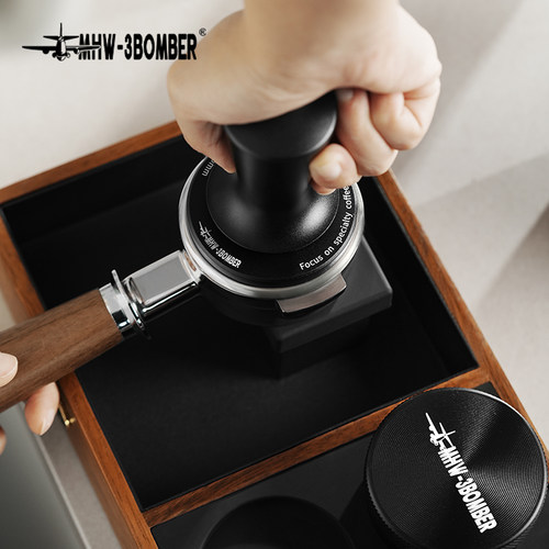MHW-3BOMBER轰炸机布粉器 51/53/58mm压粉锤 意式咖啡压粉器套装 - 图2