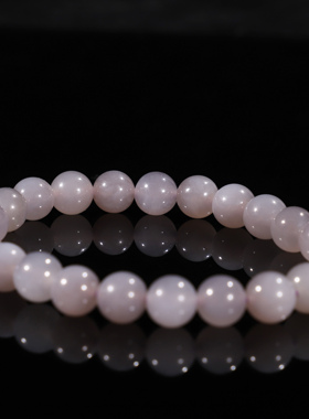 玉石烟紫8mm散珠手串珠烟紫手链