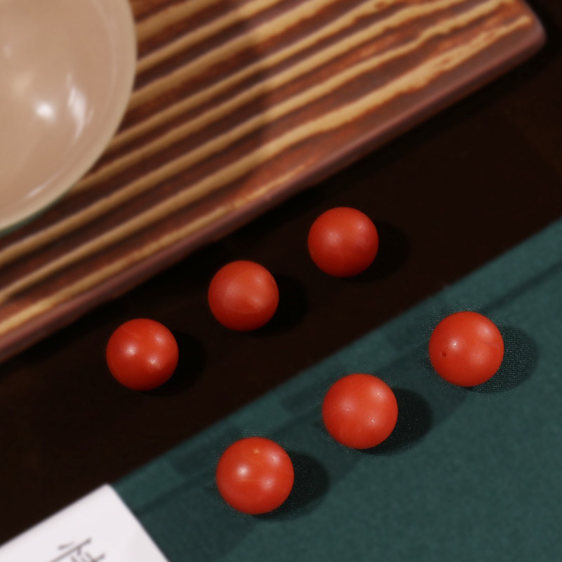 保山南红散珠原矿玛瑙圆珠子满肉柿子红老矿南红佛头隔珠单珠顶珠,淘宝优惠券,粉丝福利购,淘宝优惠卷