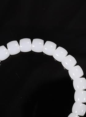 俄料和田玉直切手链老型珠8mm