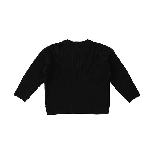 benebene韩国童装秋冬新款婴儿纯色针织T恤男女童圆领长袖毛衣 - 图2