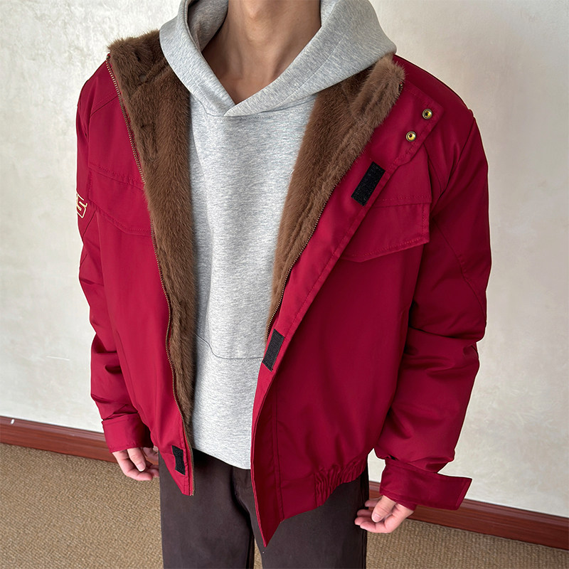 布老哥Blog美式复古勋章刺绣棉服bomber冬季短宽显高保暖棉衣W629,淘宝优惠券,粉丝福利购,淘宝优惠卷