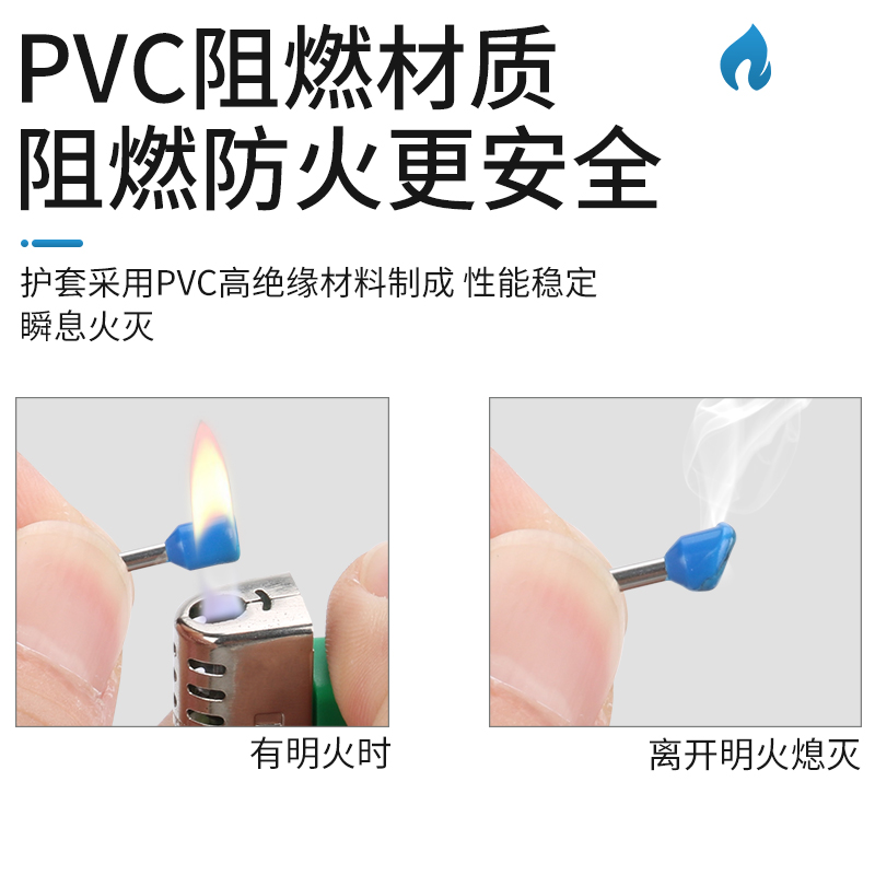 紫铜VE151008预绝缘欧式管型端子冷压针型接线端子插针镀锡铜鼻子 - 图3