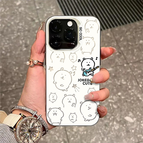 自嘲熊手机壳适用于苹果17华为mate60卡通pura80可爱iPhone16promax创意14小米15spro彩银nova13超好看p70/12 - 图1